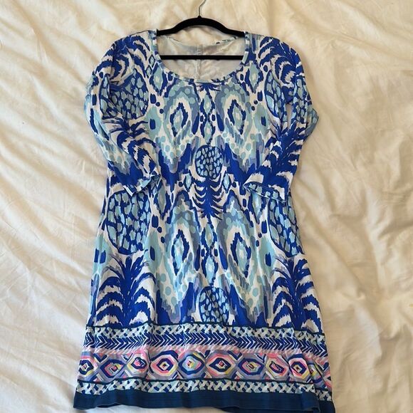 💜 Lilly Pulitzer Beacon Dress in Serene Blue Size Small - Picture 2 of 7